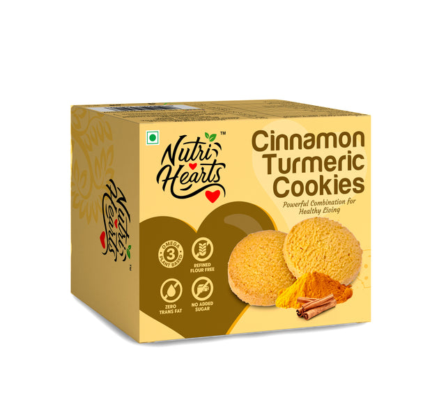 Nutri Hearts Cookies (Assorted Set) - Moringa, Cinnamon Turmeric, Vegan and Ginger Lemon